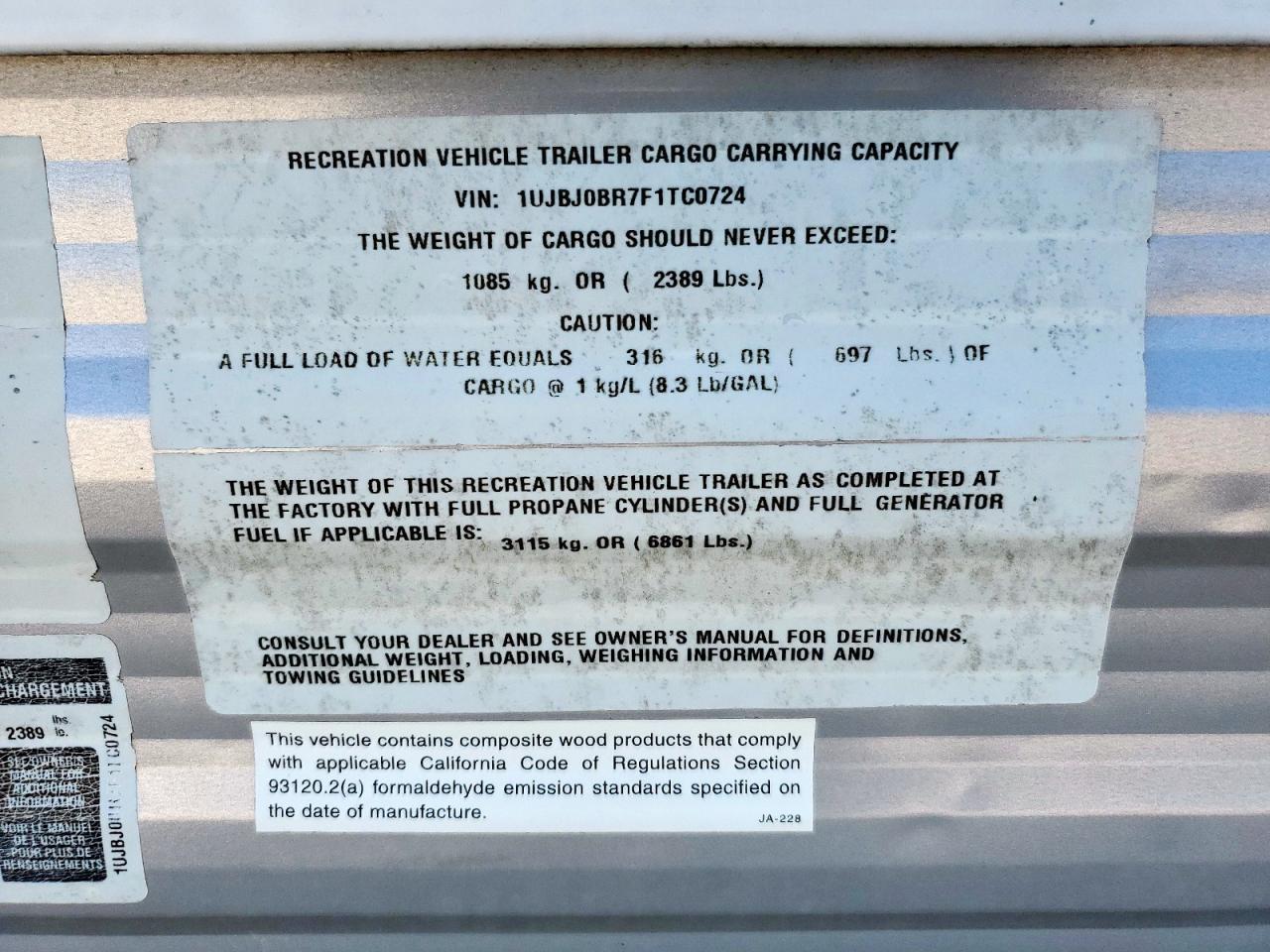 Lot #3287660008 2015 OTHER JAYCO 28BH