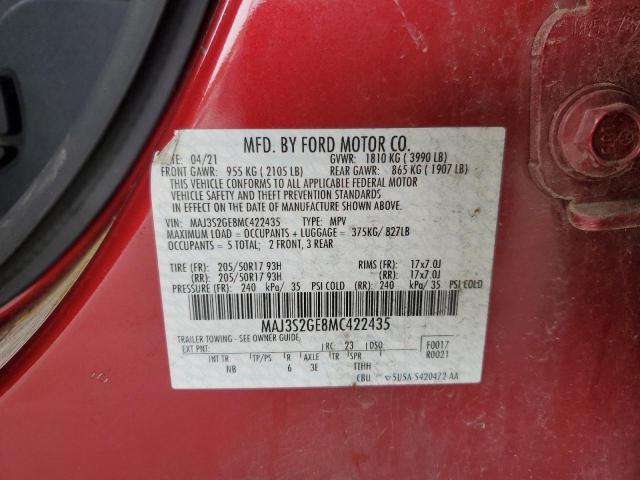 2021 FORD ECOSPORT S MAJ3S2GE8MC422435