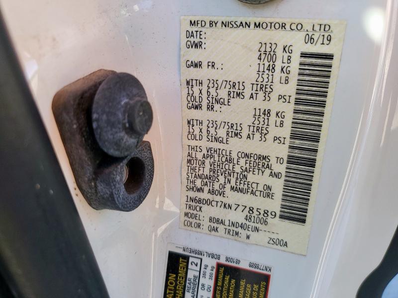 2019 NISSAN FRONTIER S #3296385661