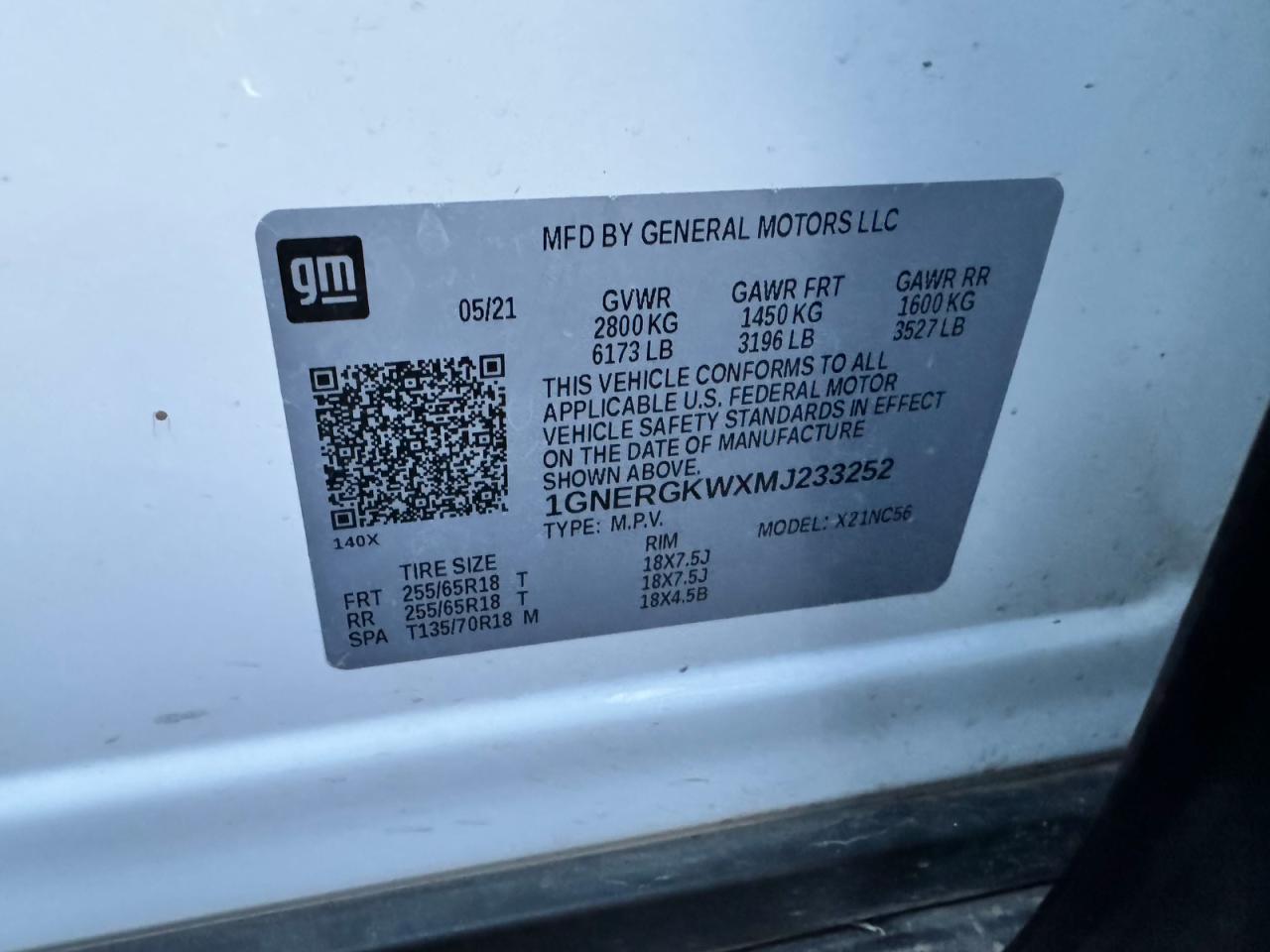 CHEVROLET TRAVERSE LT