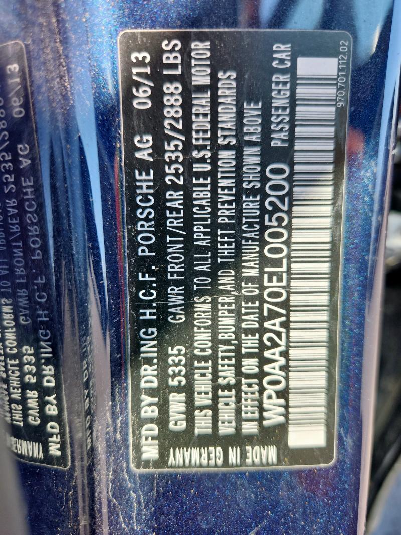 2014 PORSCHE PANAMERA 2 #3263631706