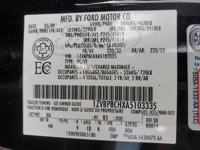 2010 FORD MUSTANG GT - 1ZVBP8CHXA5103335