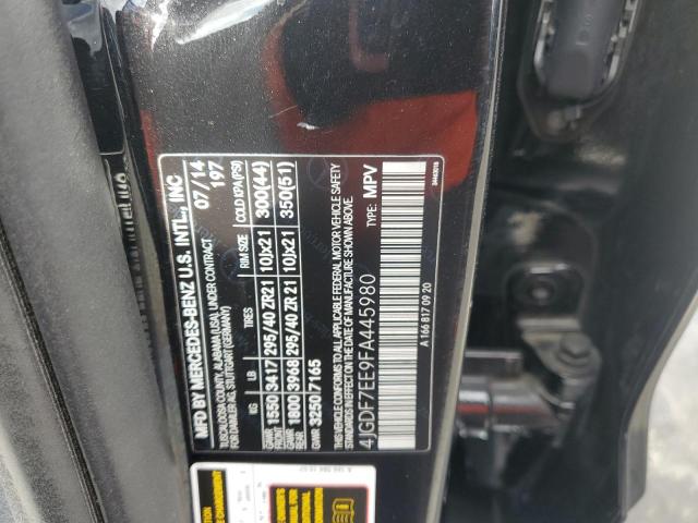 2015 MERCEDES-BENZ GL 63 AMG - 4JGDF7EE9FA445980