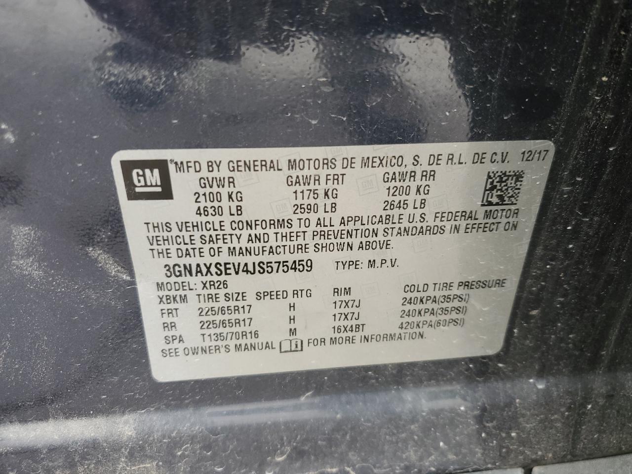 CHEVROLET EQUINOX LT