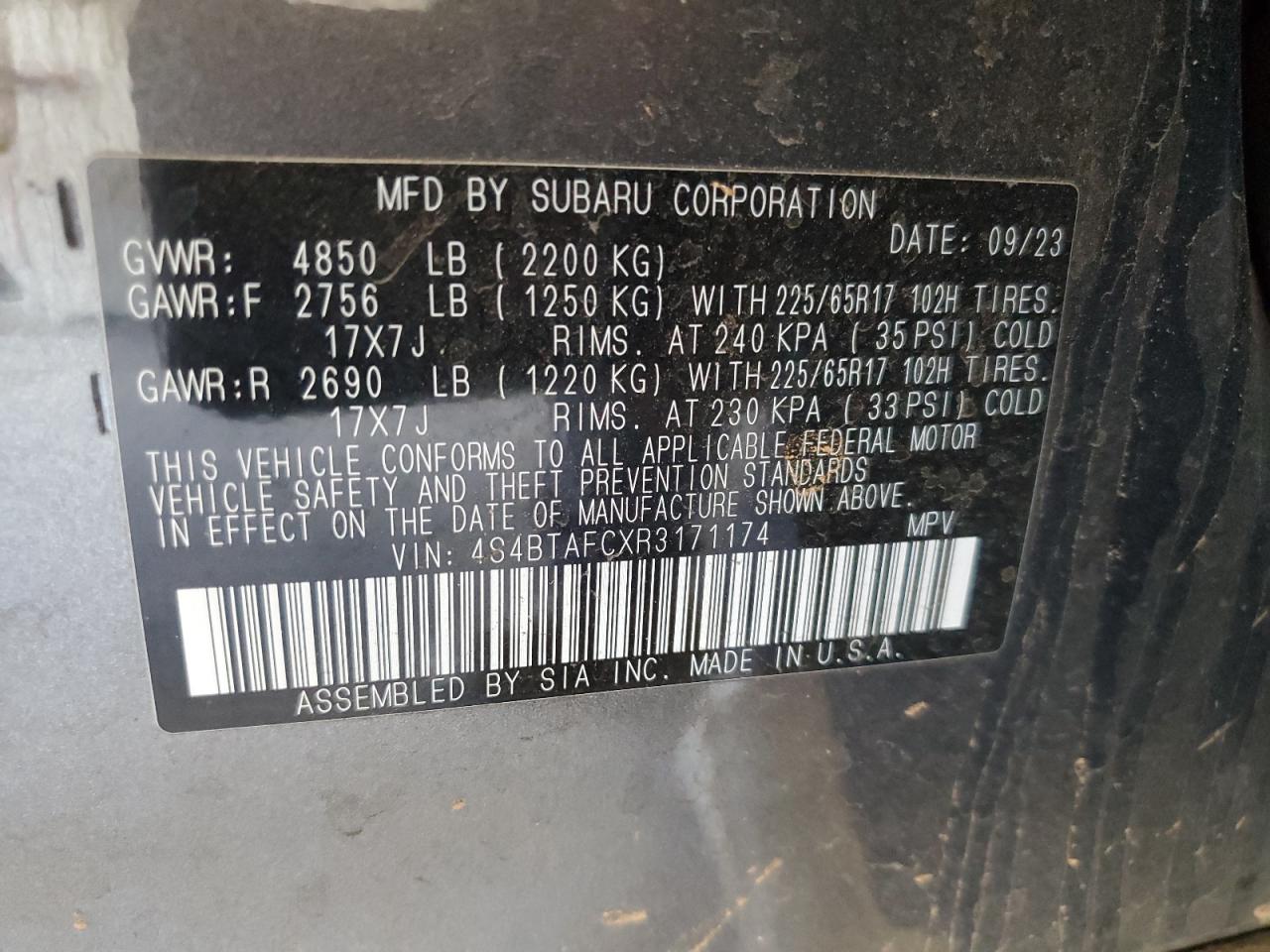 SUBARU OUTBACK PREMIUM