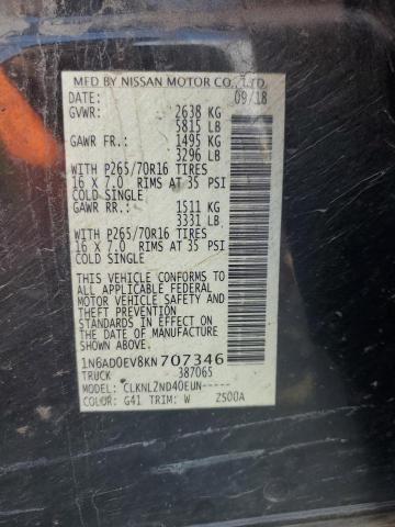 2019 NISSAN FRONTIER S - 1N6AD0EV8KN707346