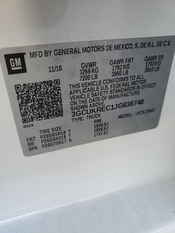 Lot #3302855928 2018 CHEVROLET SILVERADO