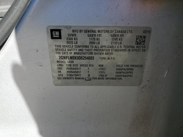 2013 CHEVROLET EQUINOX LT - 2GNFLNEK9D6294883