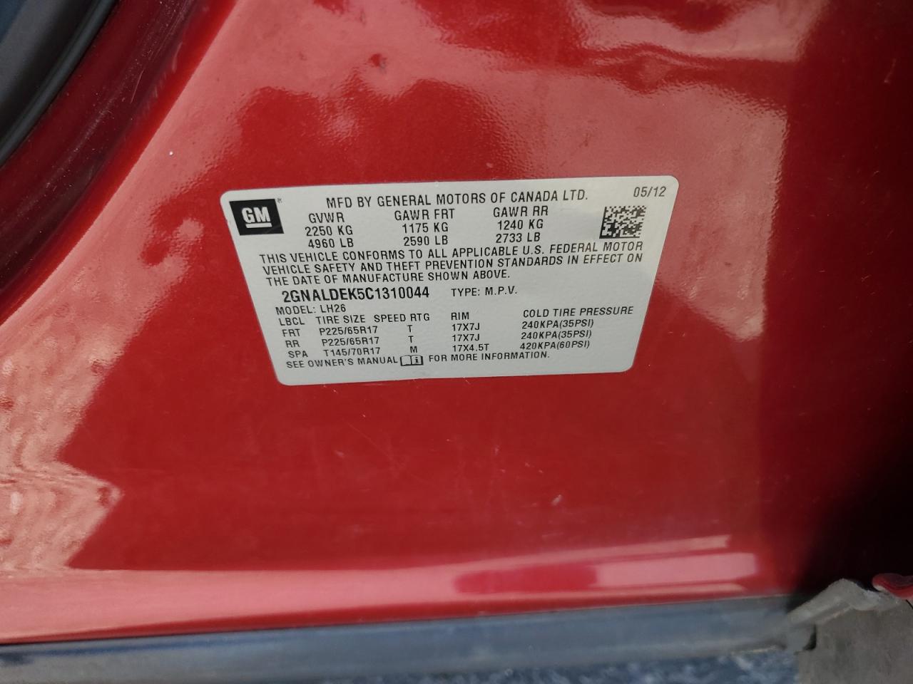 CHEVROLET EQUINOX LT