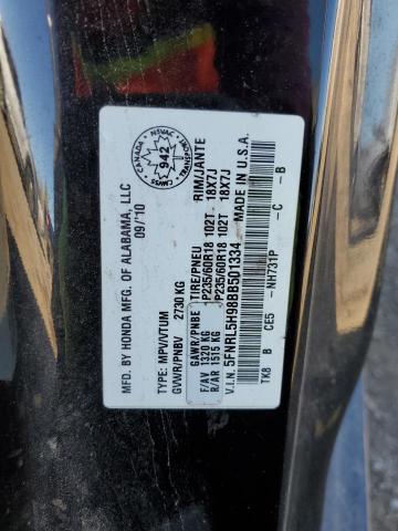 2011 HONDA ODYSSEY TO - 5FNRL5H98BB501334