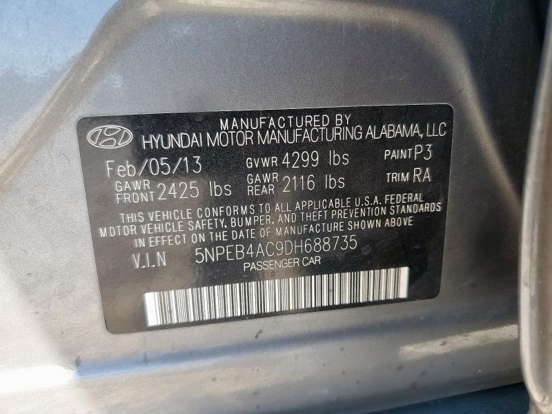 2013 HYUNDAI SONATA GLS - 5NPEB4AC9DH688735