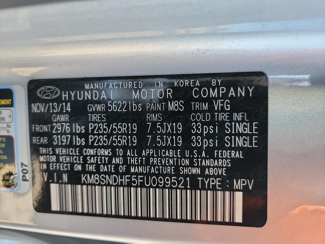 HYUNDAI SANTA FE GLS