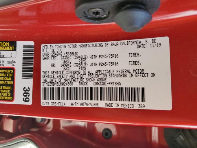 2020 TOYOTA TACOMA DOU #3270797538