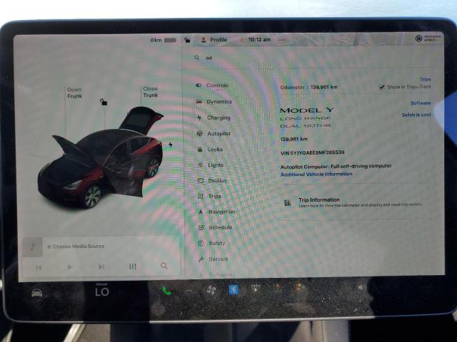 2021 TESLA MODEL Y - 5YJYGAEE9MF285538