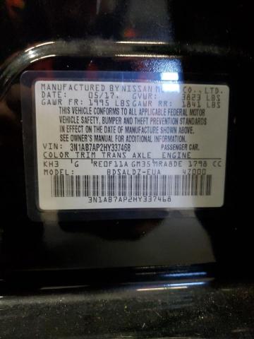 2017 NISSAN SENTRA S - 3N1AB7AP2HY337468