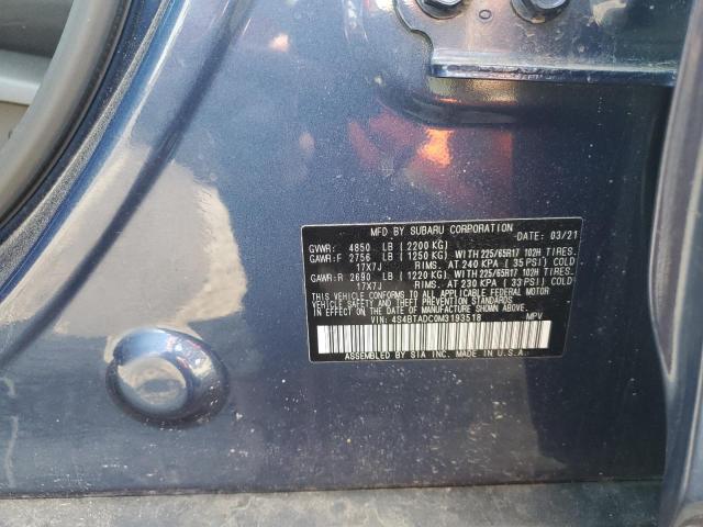 2021 SUBARU OUTBACK PR - 4S4BTADC0M3193518