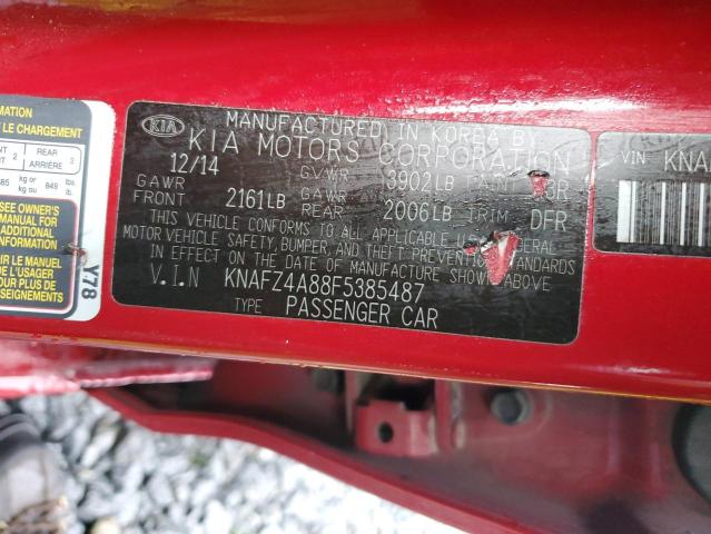 2015 KIA FORTE EX - KNAFZ4A88F5385487