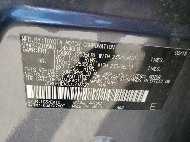 2018 TOYOTA RAV4 LIMIT JTMDFREV2JJ736927