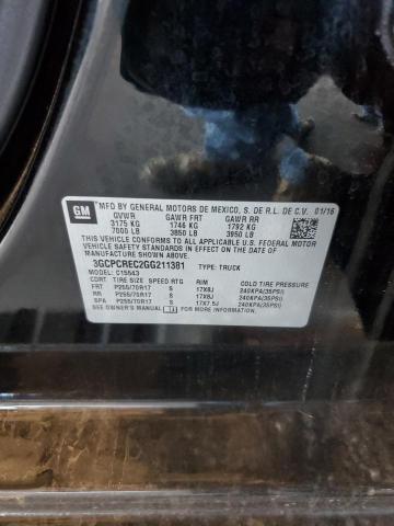 2016 CHEVROLET SILVERADO 3GCPCREC2GG211381