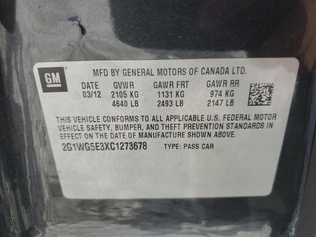 2012 CHEVROLET IMPALA LT - 2G1WG5E3XC1273678