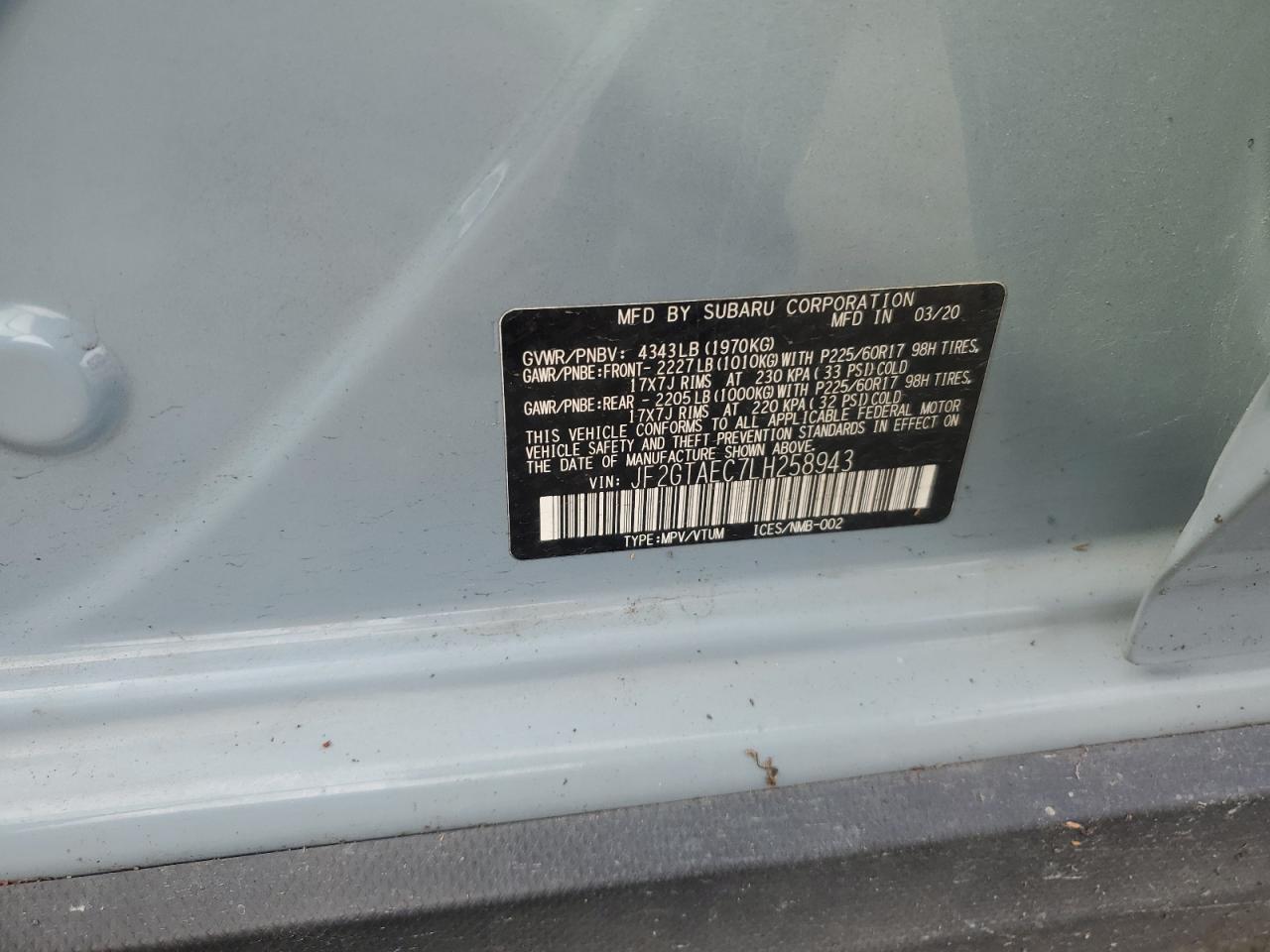 SUBARU CROSSTREK PREMIUM