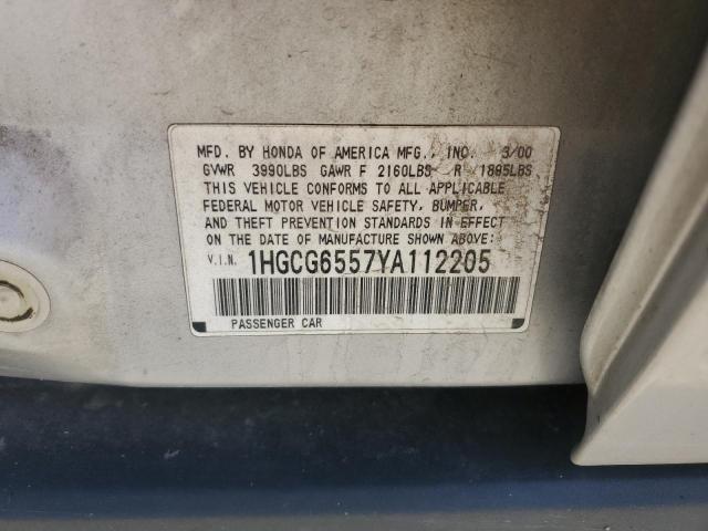 2000 HONDA ACCORD LX #3302748039