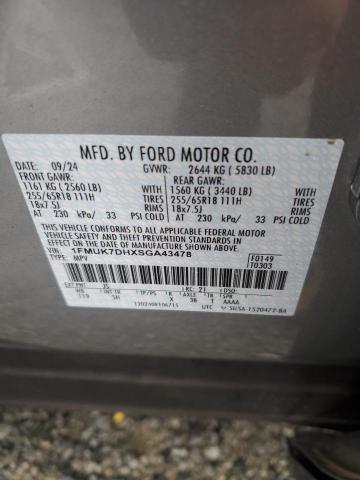 2025 FORD EXPLORER A 1FMUK7DHXSGA43478