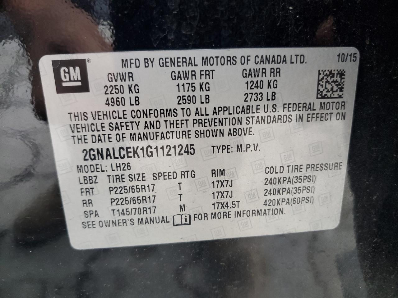 CHEVROLET EQUINOX LT