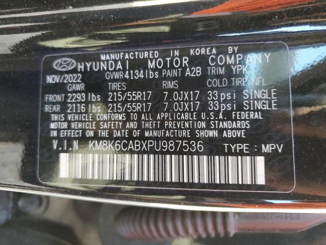 2023 HYUNDAI KONA SEL KM8K6CABXPU987536