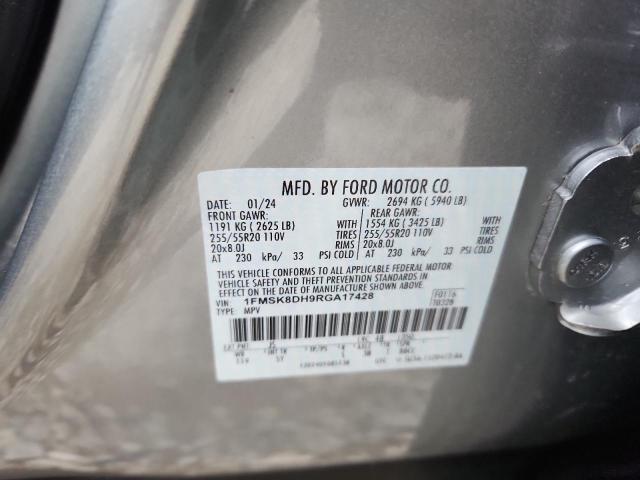 2024 FORD EXPLORER X - 1FMSK8DH9RGA17428