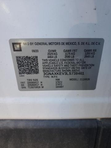 2020 CHEVROLET EQUINOX LT #3285806669