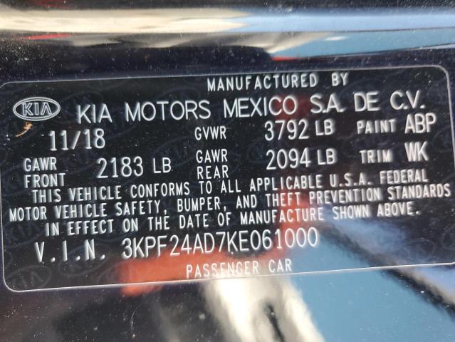 2019 KIA FORTE FE - 3KPF24AD7KE061000