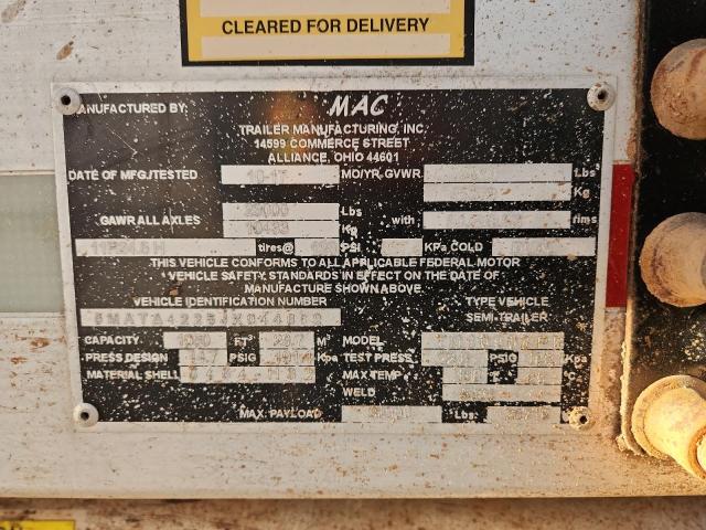 2018 MAC TRAILER #3291187983