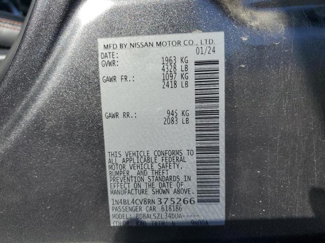 2024 NISSAN ALTIMA SR - 1N4BL4CV8RN375266