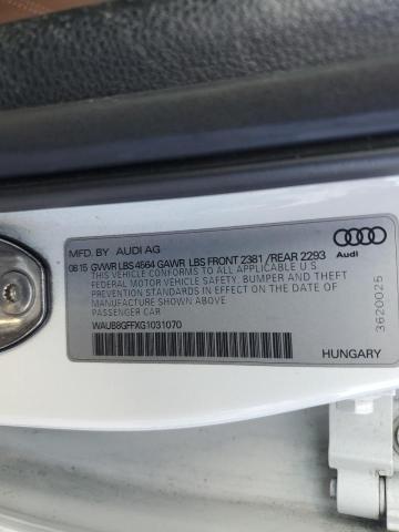 2016 AUDI A3 PREMIUM WAUB8GFFXG1031070