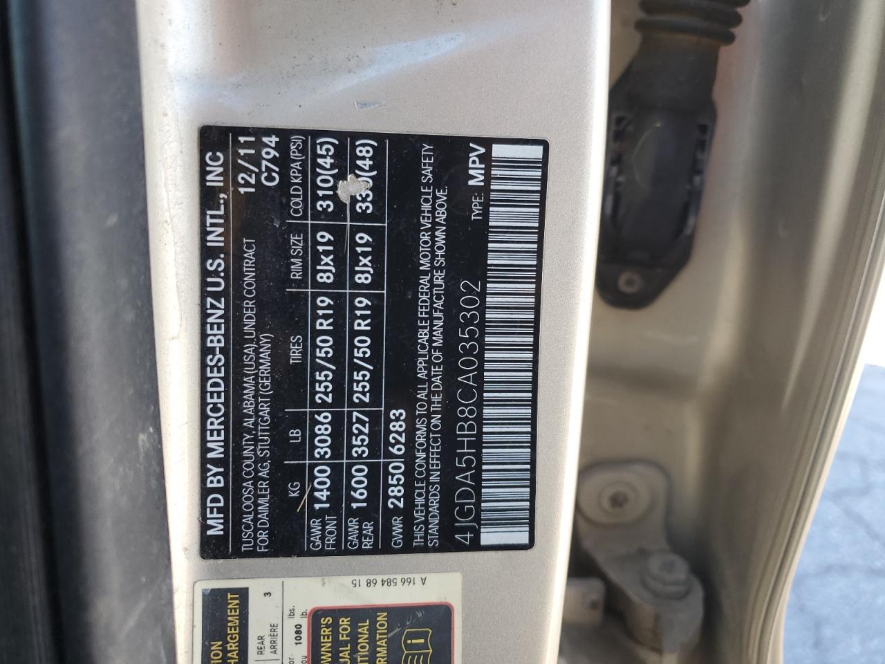 MERCEDES-BENZ M-CLASS 350 4MATIC