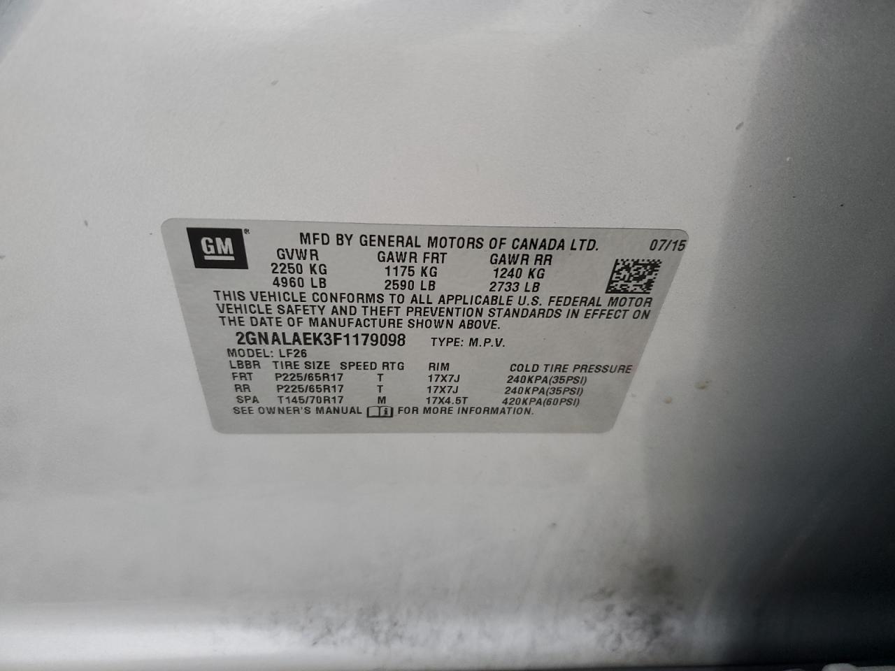 CHEVROLET EQUINOX LS