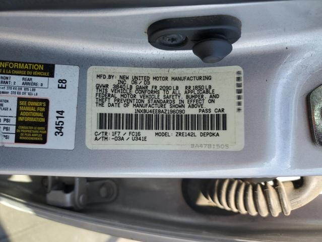 2010 TOYOTA COROLLA - 1NXBU4EE8AZ196090