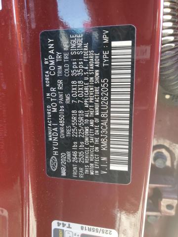 2020 HYUNDAI TUCSON LIM KM8J3CAL8LU262055