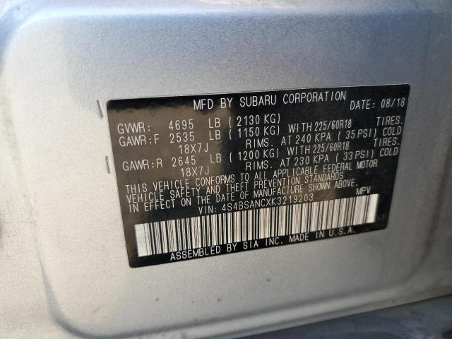 2019 SUBARU OUTBACK 2. - 4S4BSANCXK3219203