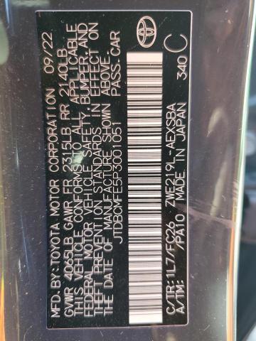 2023 TOYOTA COROLLA LE - JTDBCMFE5P3001051