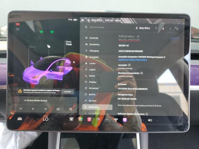 2020 TESLA MODEL 3 #3298287025