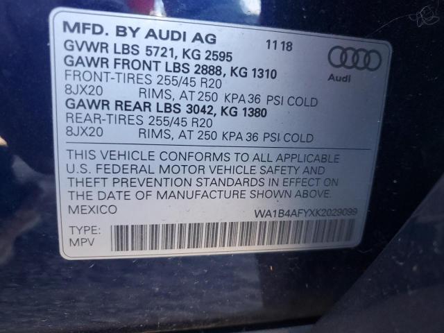 2019 AUDI SQ5 PREMIU #3291143888