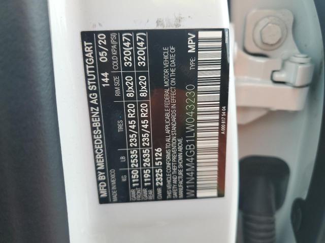 2020 MERCEDES-BENZ GLB 250 - W1N4M4GB1LW043230