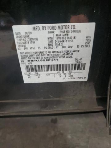 2020 FORD EDGE SEL - 2FMPK4J98LBB14775