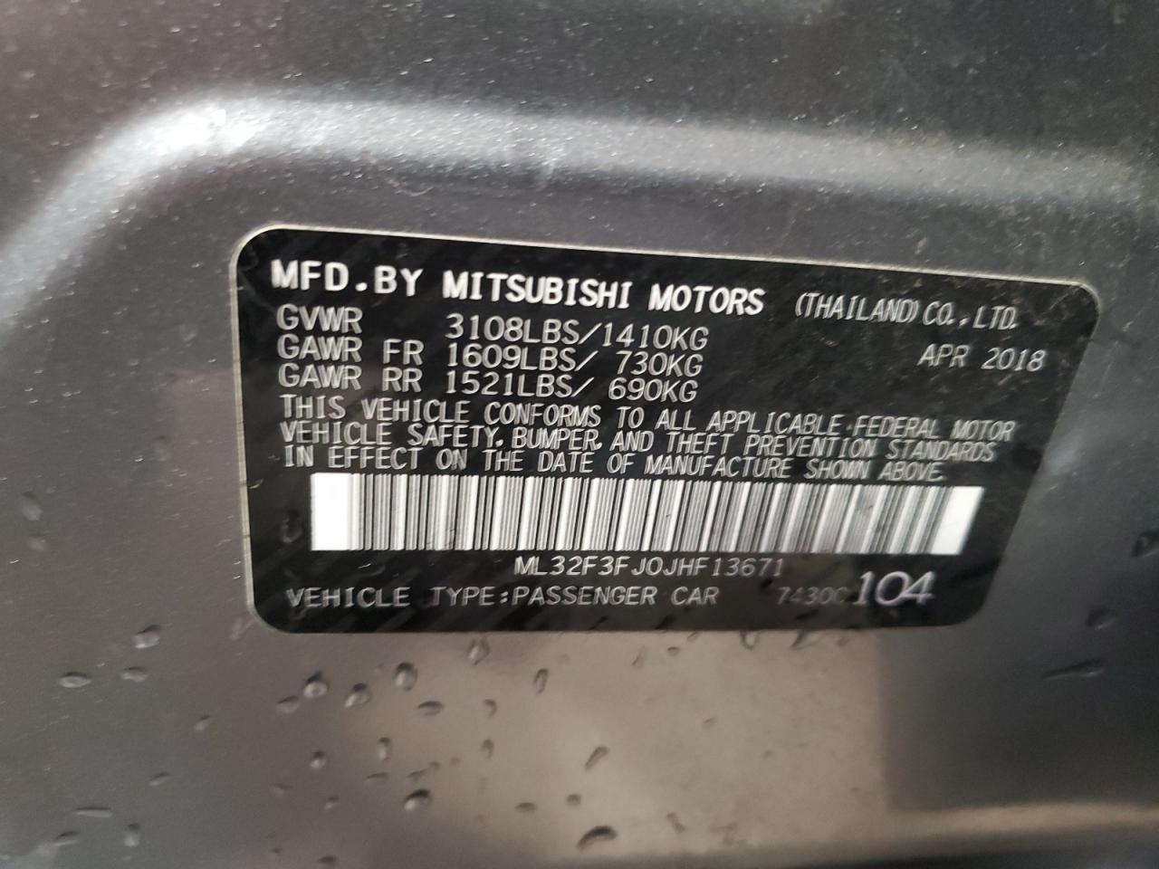 MITSUBISHI MIRAGE G4 ES