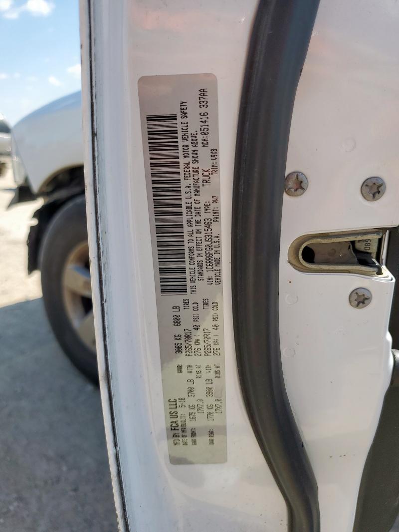 2018 RAM 1500 ST 1C6RR6FG0JS315463