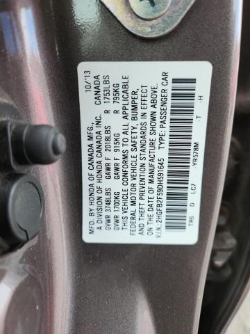 2013 HONDA CIVIC LX #3301970417