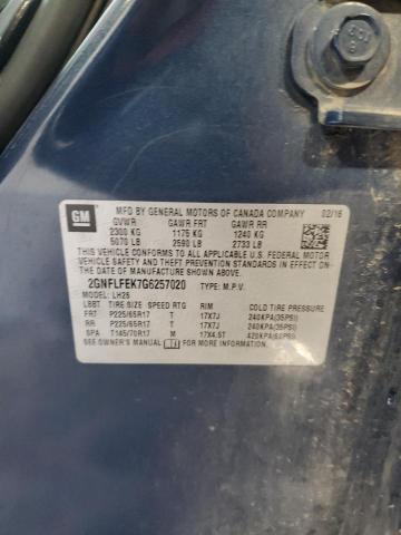 2016 CHEVROLET EQUINOX LT - 2GNFLFEK7G6257020