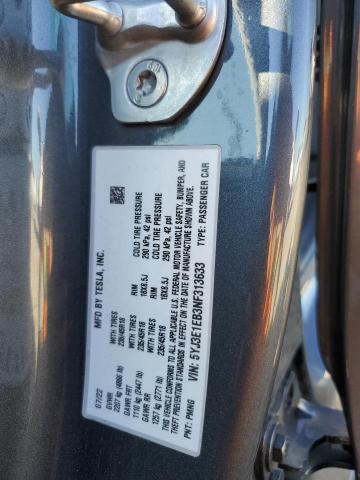 2022 TESLA MODEL 3 - 5YJ3E1EB3NF313633